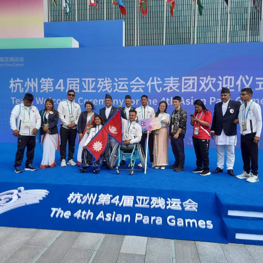 GLIMPSES of 4th Asian para games in China.