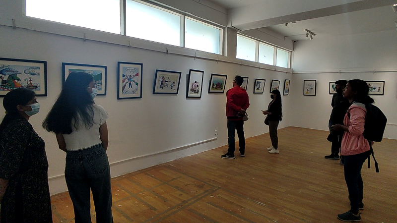 Cartoon exhibition “Nisana” against corruption