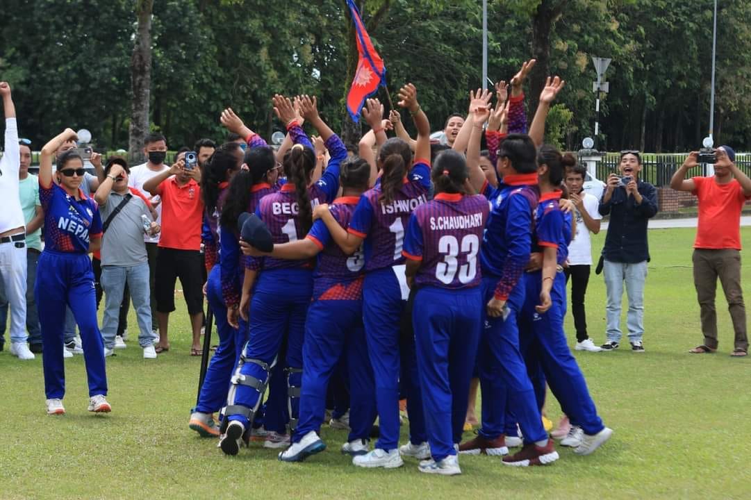 The Nepali women’s cricket team participates in Asia Cup