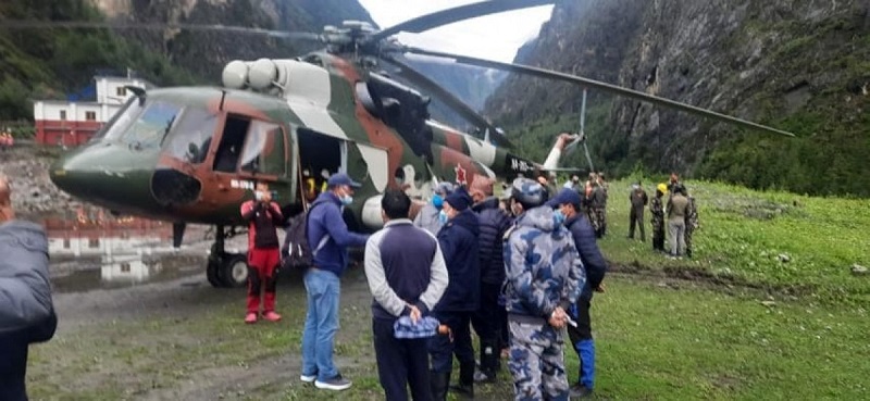 People who had gone to collect yarsagumba rescued in Manang