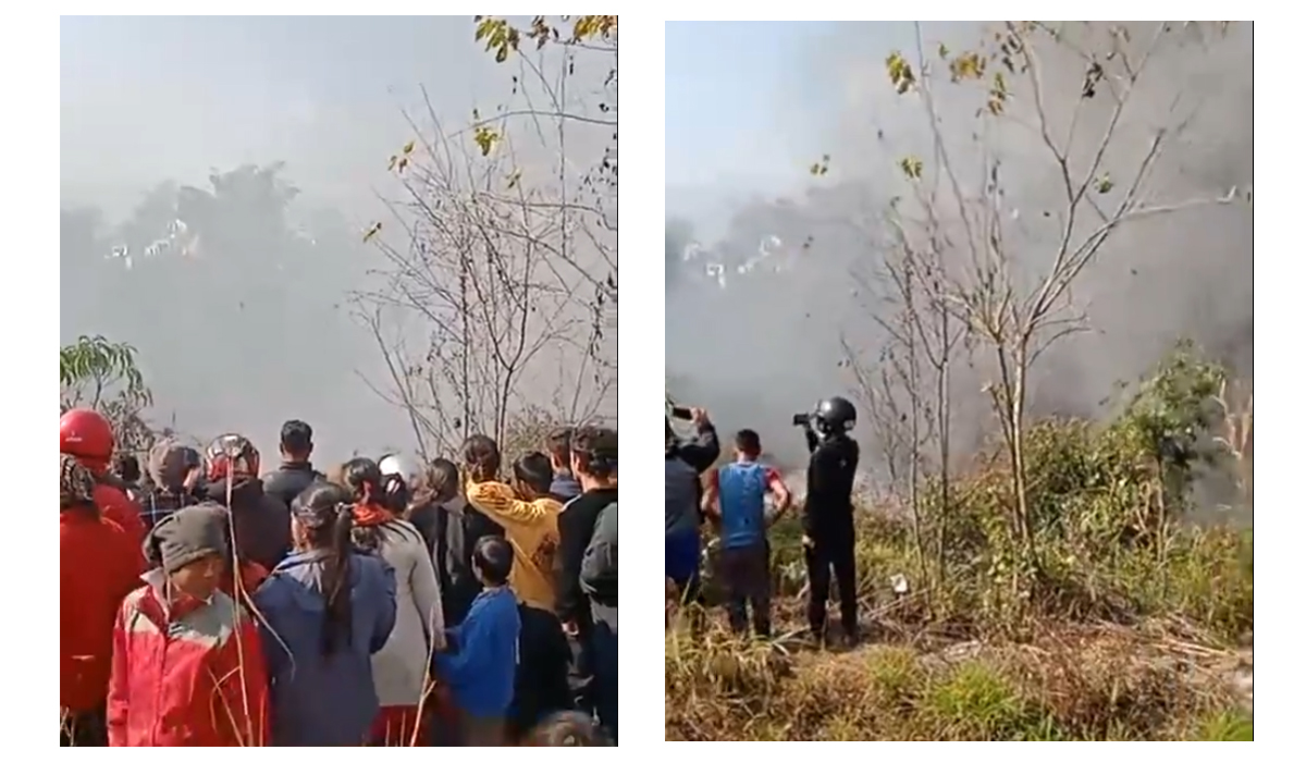 Plane crash in Pokhara