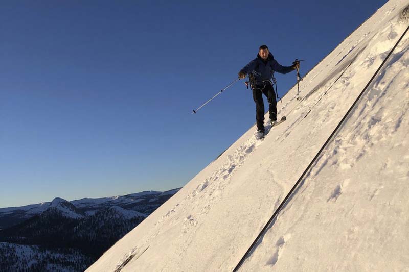 2 skiers defy death in descent of Yosemite’s Half Dome