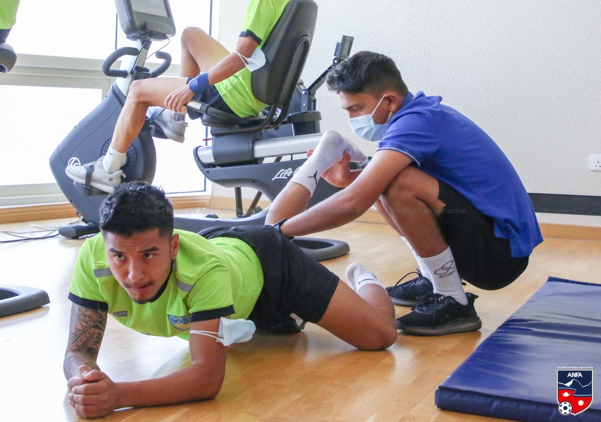 Nepali national football team starts physical training