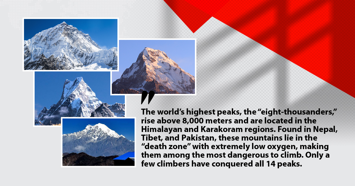 Exploring the 14 World’s Highest Peaks