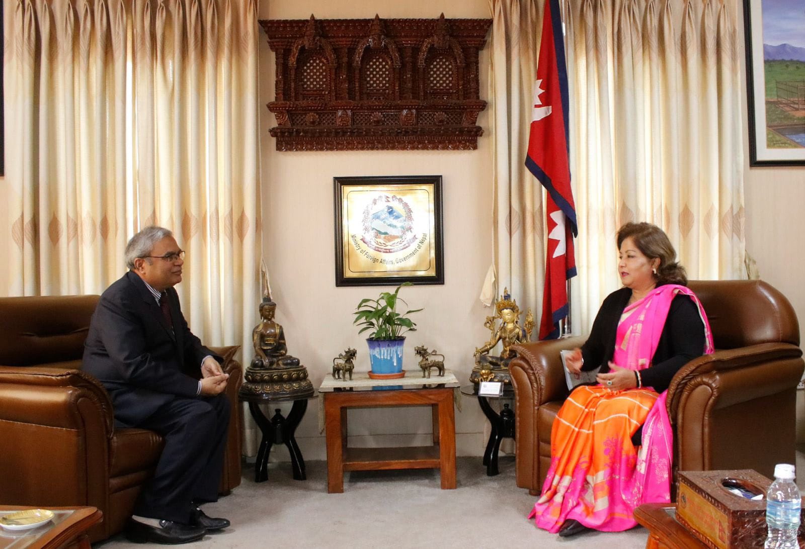 BIMSTEC Secretary General Pandey pays courtesy call on Foreign Minister Rana