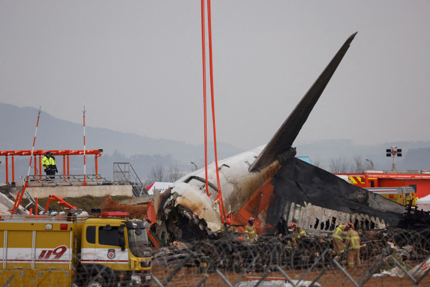 Bird feathers and bloodstains found in Jeju jet engines