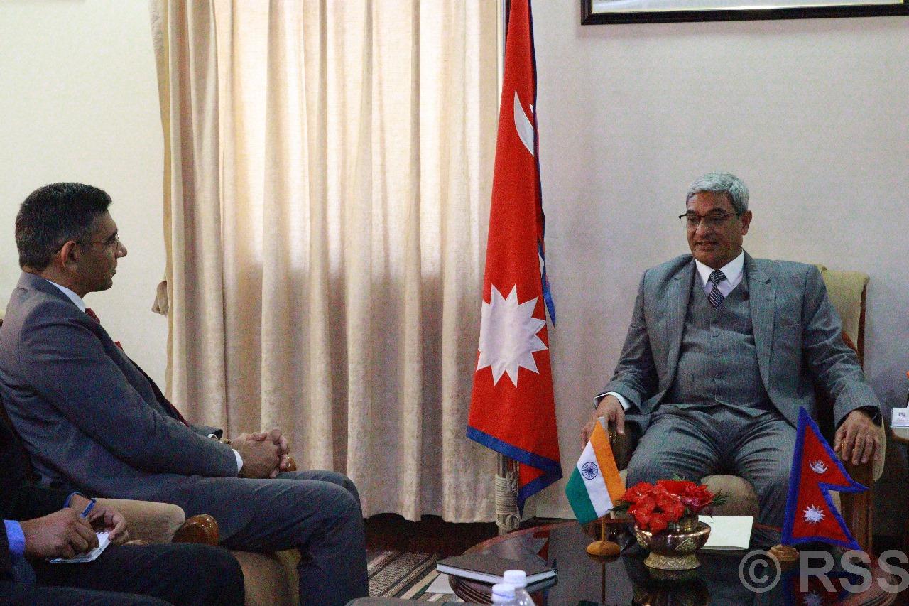 India’s Additional Secretary Mahawar calls on Home Minister Lekhak