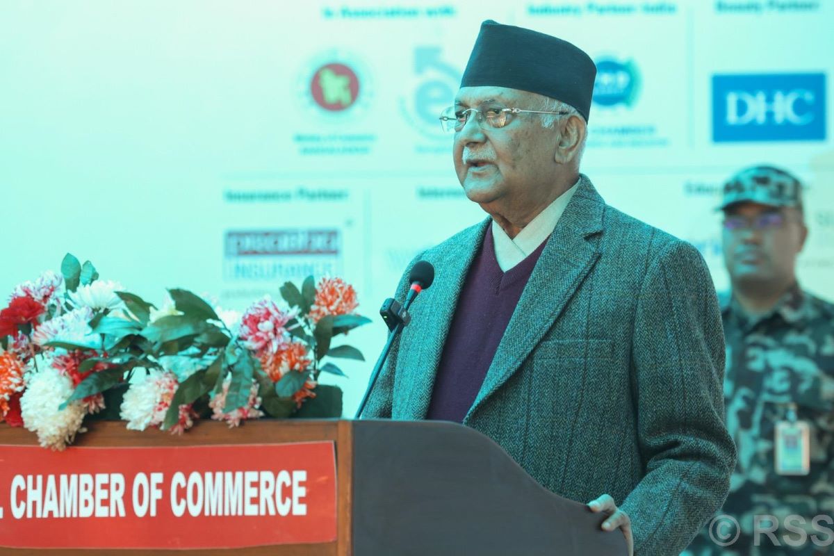 PM Oli urges businesspersons to boost exports