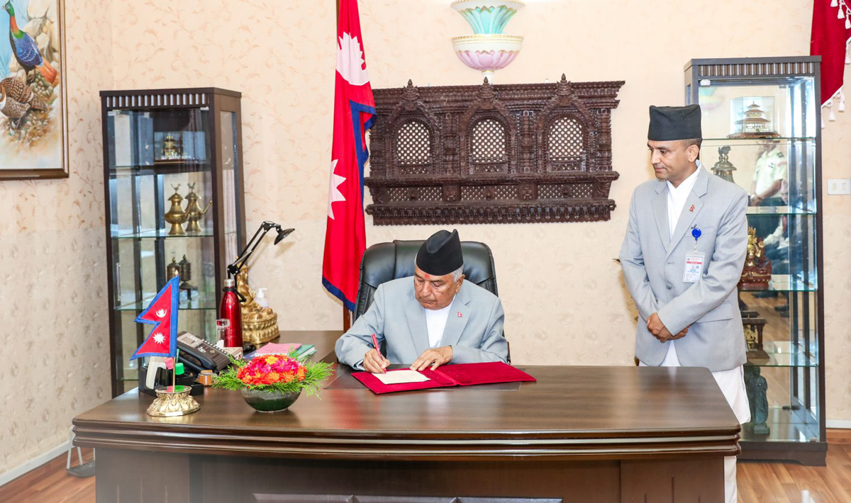 President Paudel issues four different ordinances