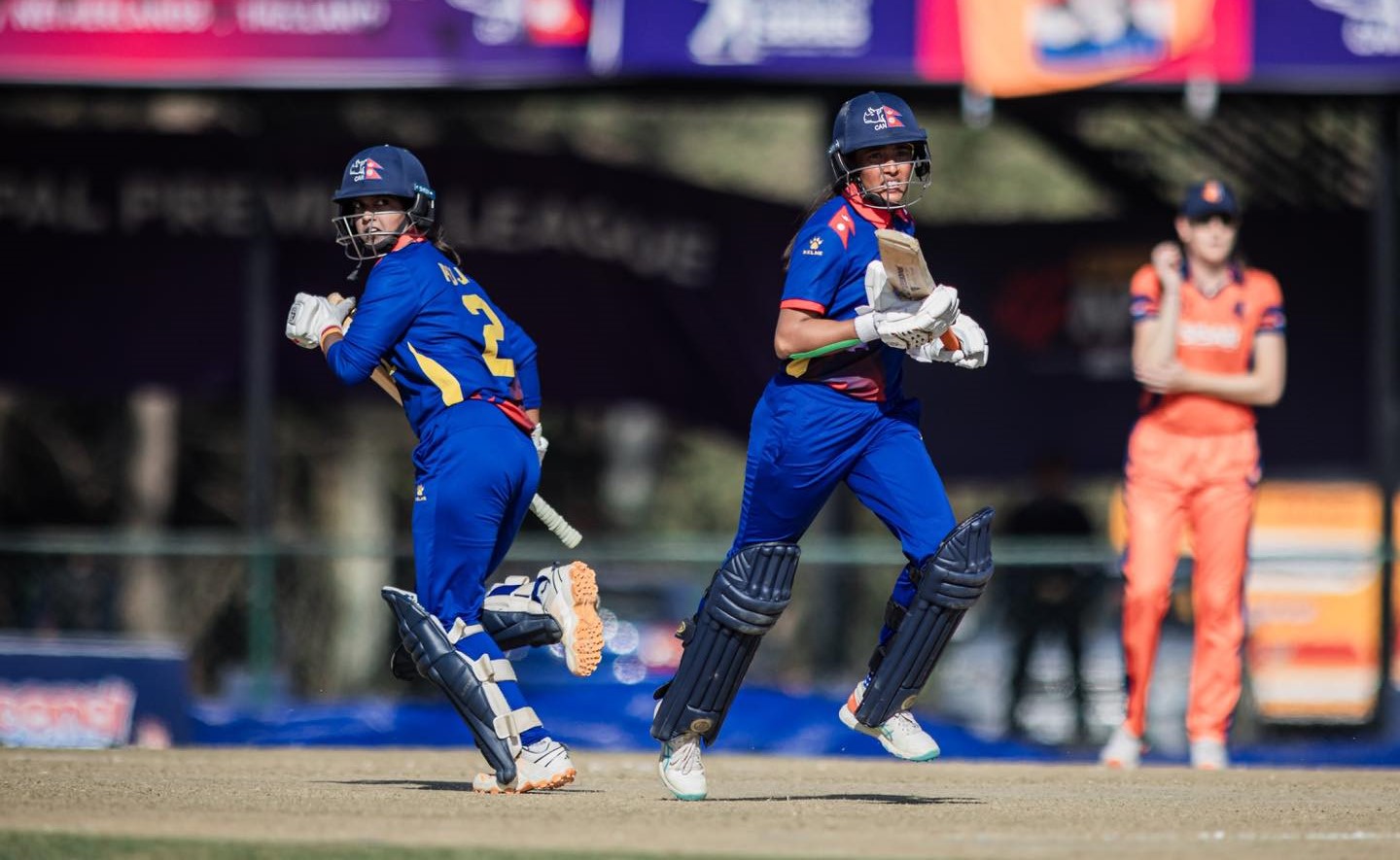 Nepal loses to Netherlands by 15 runs in Women’s T20I Tri-Series