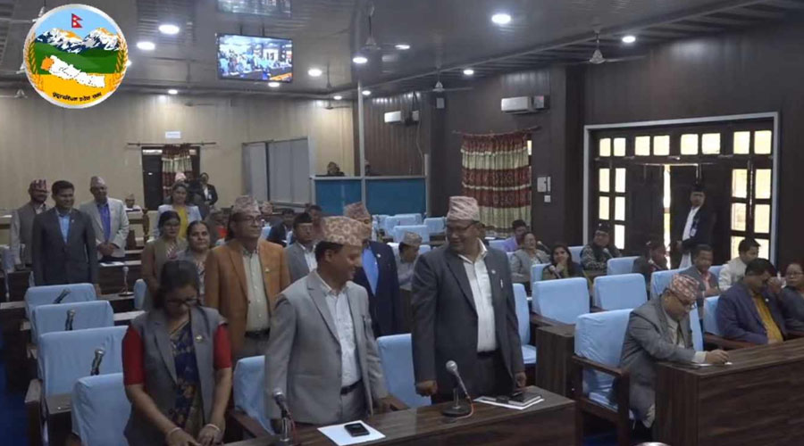 Opposition party obstructs Sudurpashchim Provincial Assembly