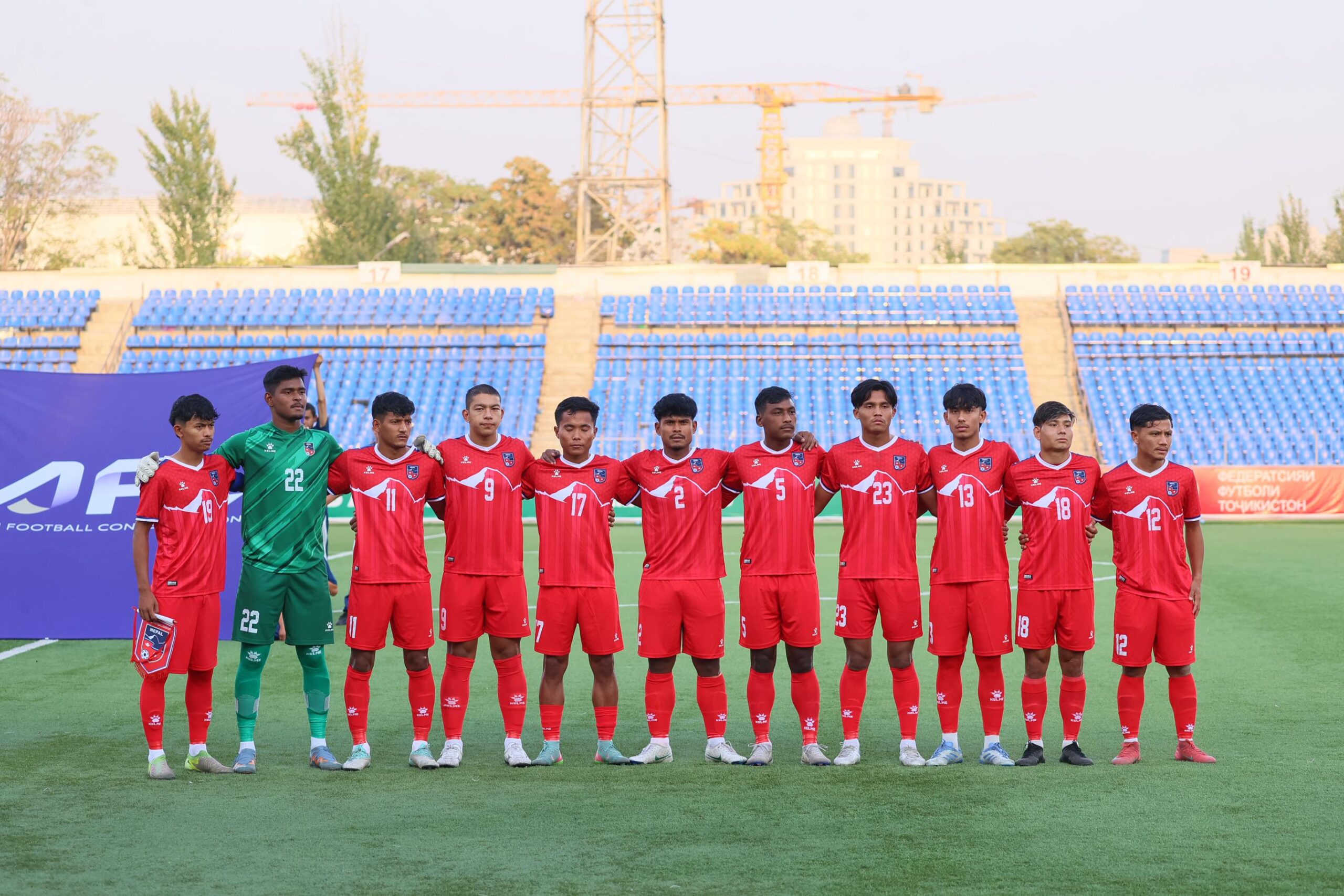 नेपाली यु–२३ टोलीले विमानस्थलमै रात बिताए