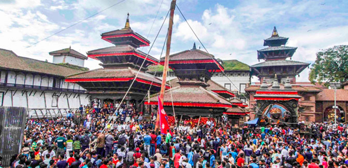 भक्तपुरमा इन्द्रजात्रा सुरु