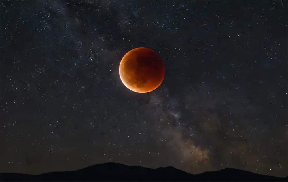 आज राति खण्डग्रास चन्द्रग्रहण