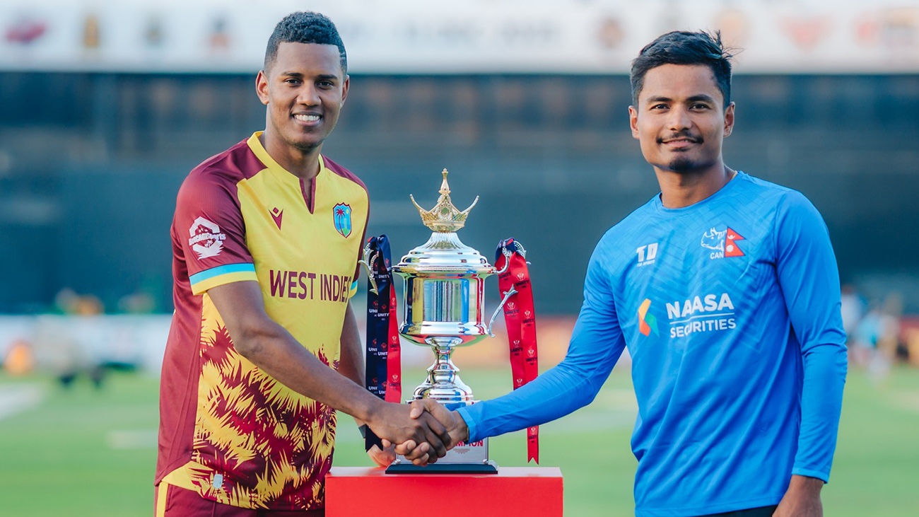 नेपाल पहिलोपटक वेस्ट इन्डिजविरुद्ध खेल्दै