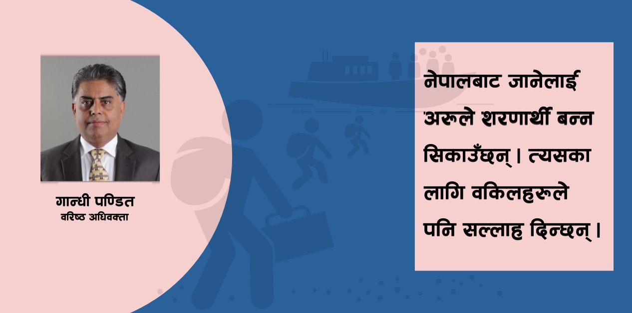 शरणार्थी बनेका ९९ प्रतिशत नक्कली