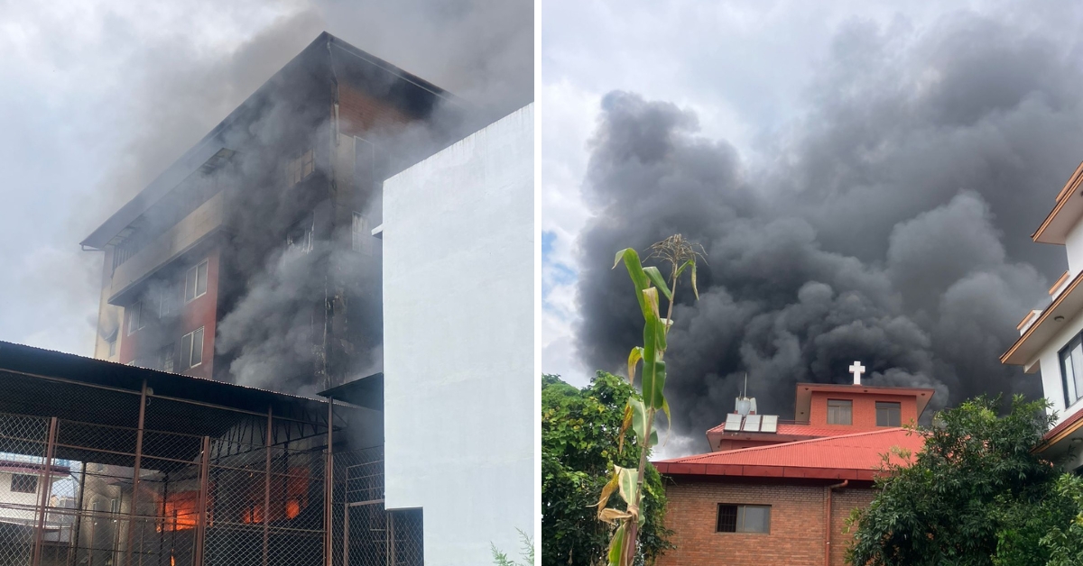 युलेन्स स्कुलमा आगजनी