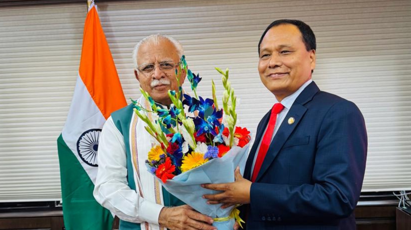 भारतीय समकक्षी खट्टरसँग ऊर्जामन्त्री घिसिङ भेट, के भयो कुराकानी?