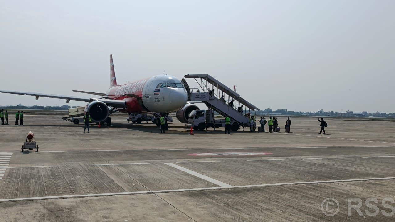 थाई एशियाको भैरहवा-बैंकक उडान सुरु