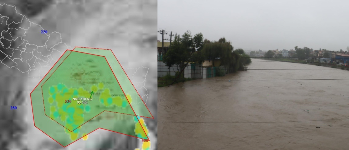 भारी वर्षाको जोखिम कायमै