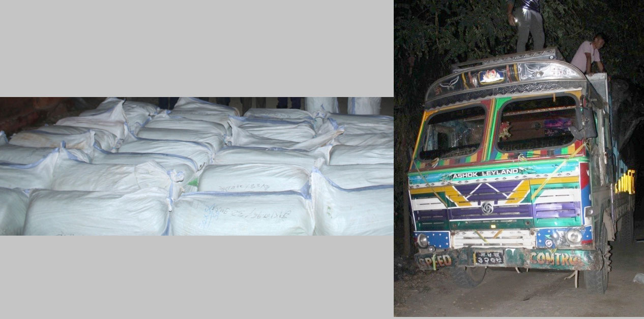 हजार किलो गाँजासहित दुईजना पक्राउ