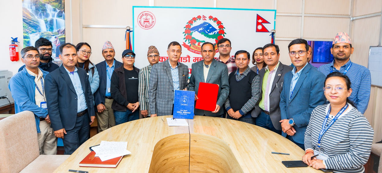 सीसीटीभी नेटवर्कका लागि टेलिकमसँग काठमाडौँ महानगरको सम्झौता