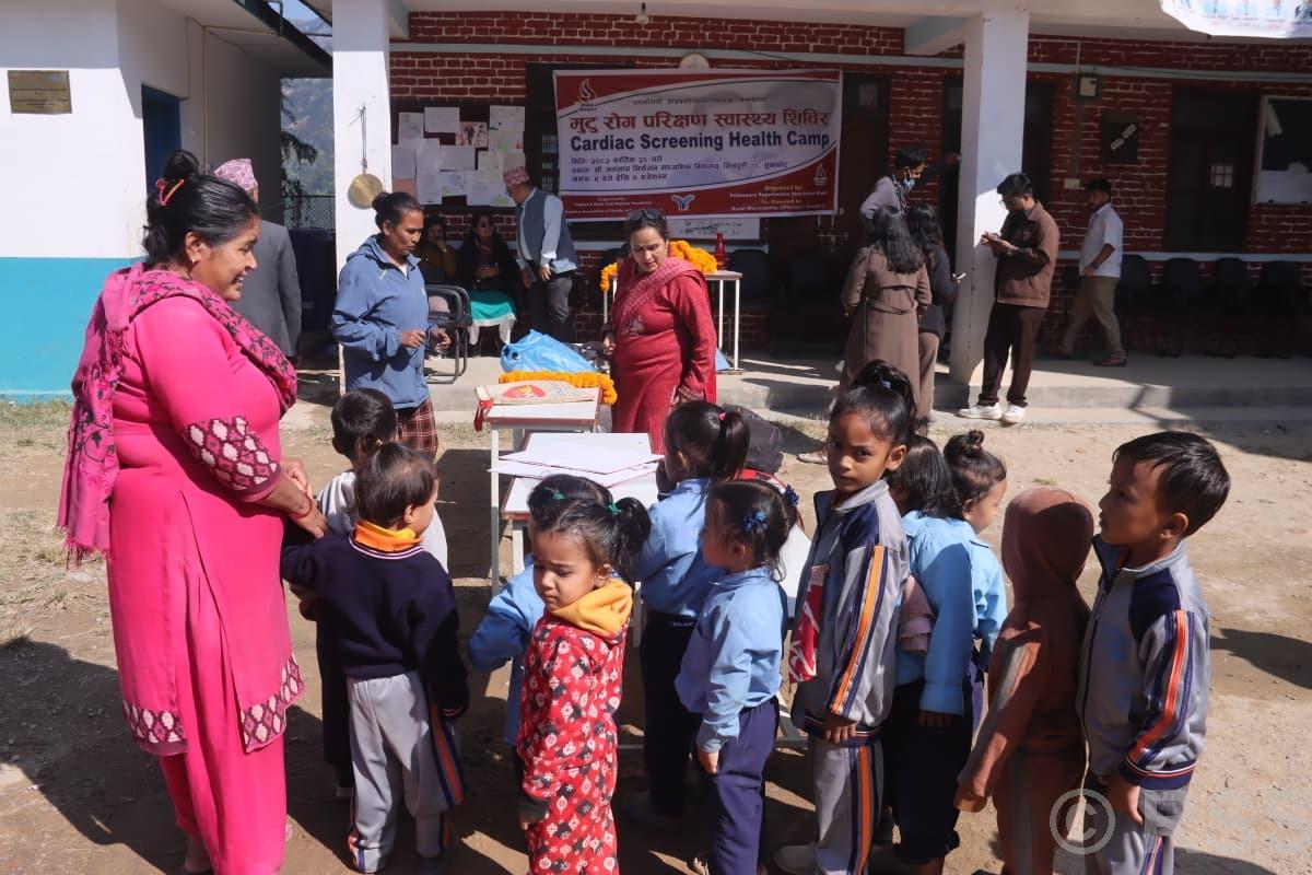 बालबालिकाको निःशुल्क मुटु परीक्षण