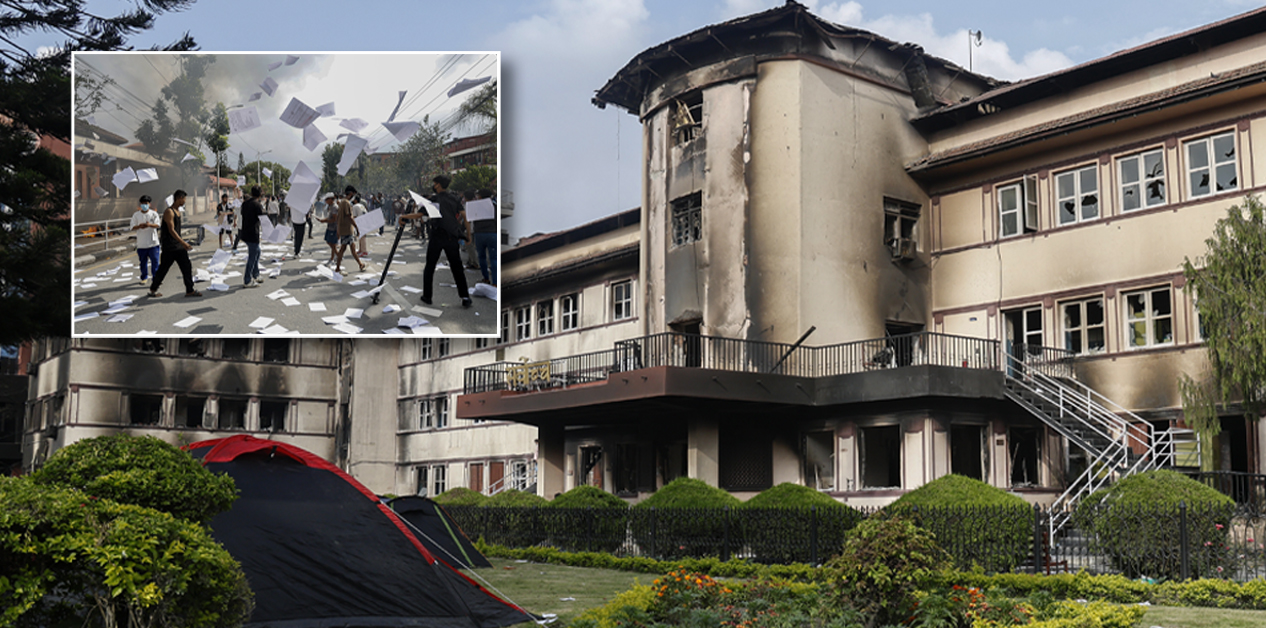 अदालतमा आगजनी, सेवाग्राहीलाई सास्ती