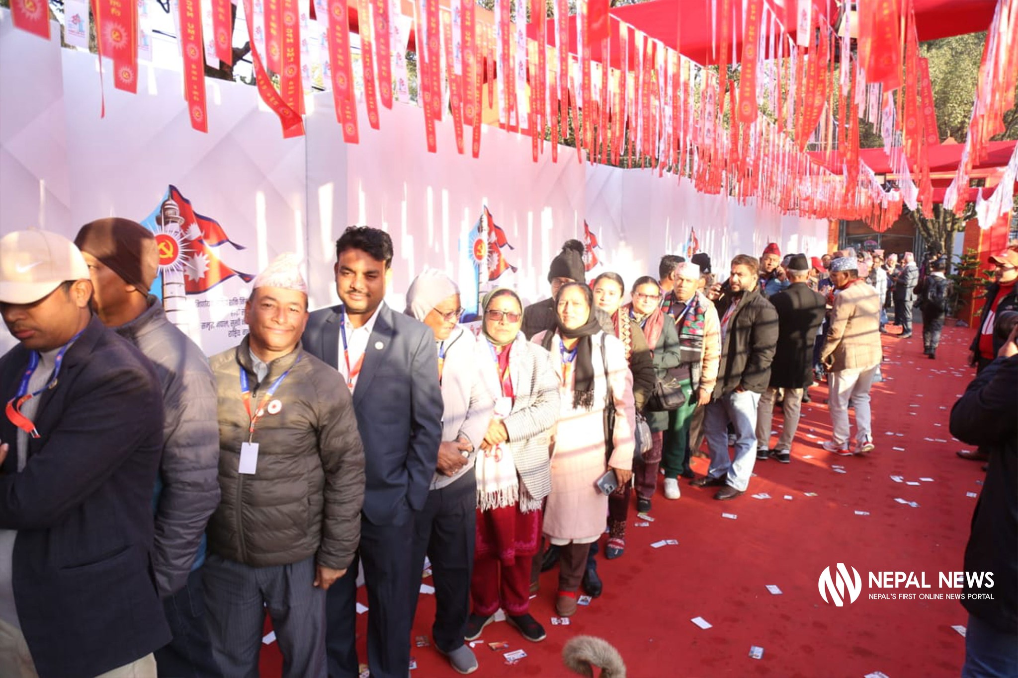 एमाले महाधिवेशनः मतदान जारी