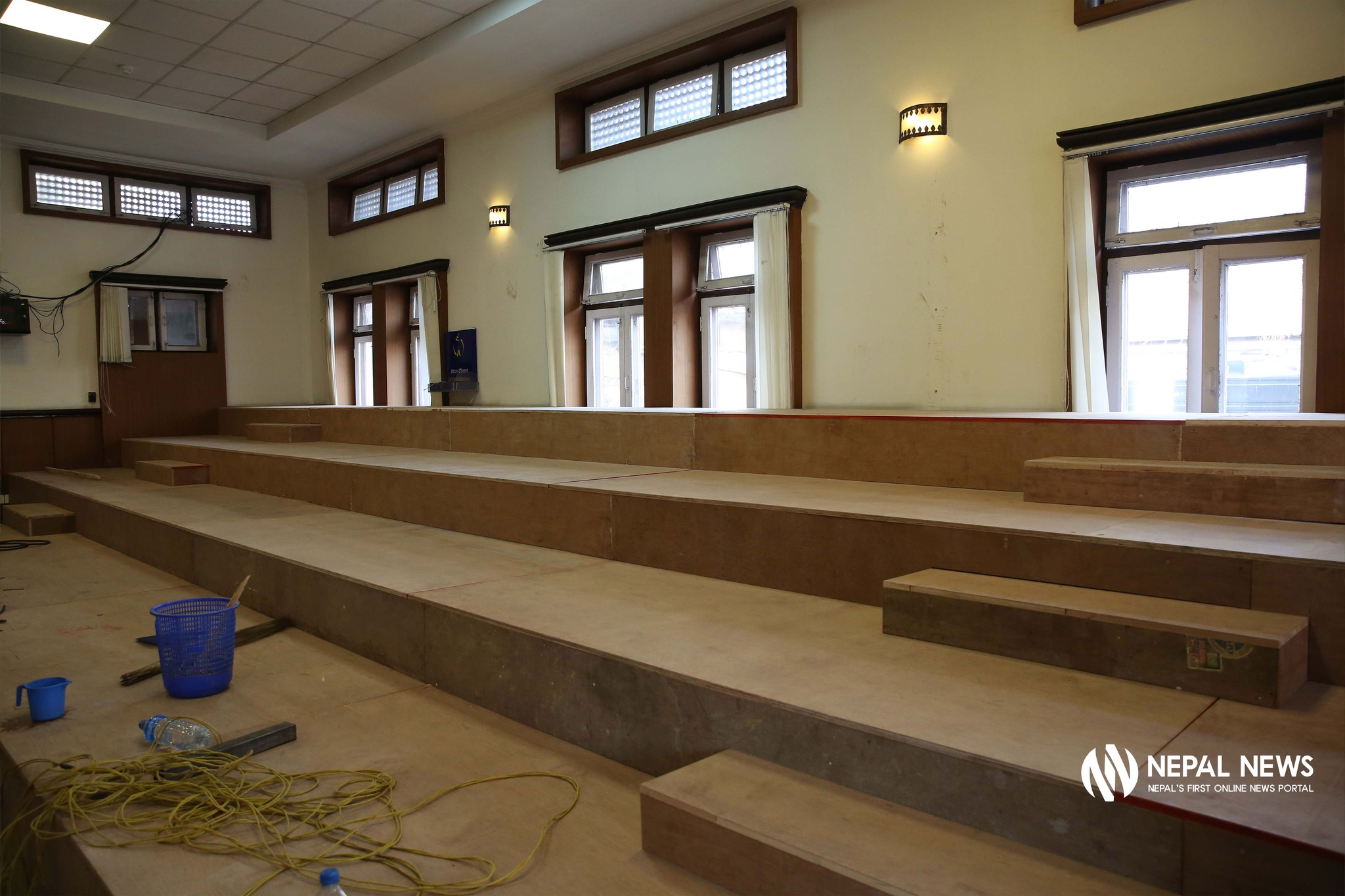 राष्ट्रियसभा बैठकका लागि कृषि समितिको हल मर्मत गरिँदै [फोटो फिचर]