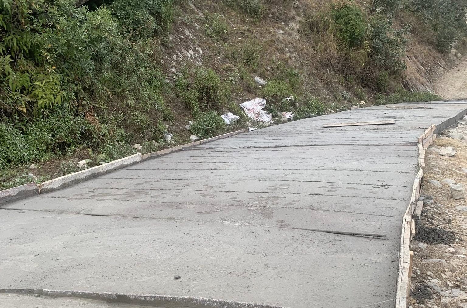 पोखरेबगर–घोडेपानी सडक स्तरोन्नति सुरु