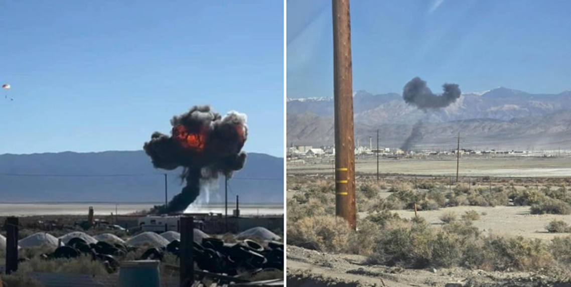 अमेरिकामा एफ-१६ फाइटर जेट दुर्घटनाग्रस्त