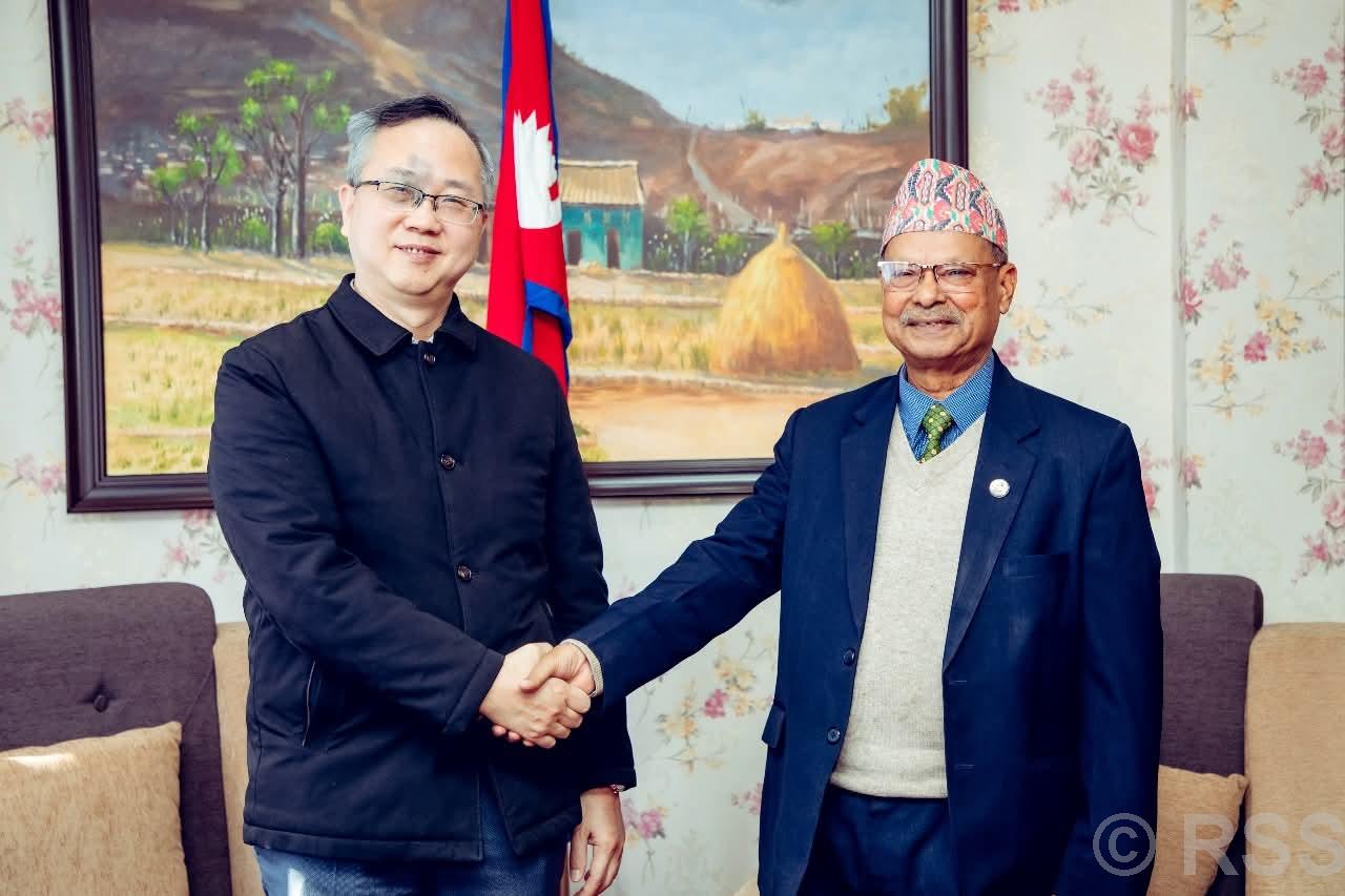 कृषिमन्त्री डा परियार र राजदूत चेन सङबीच भेटवार्ता