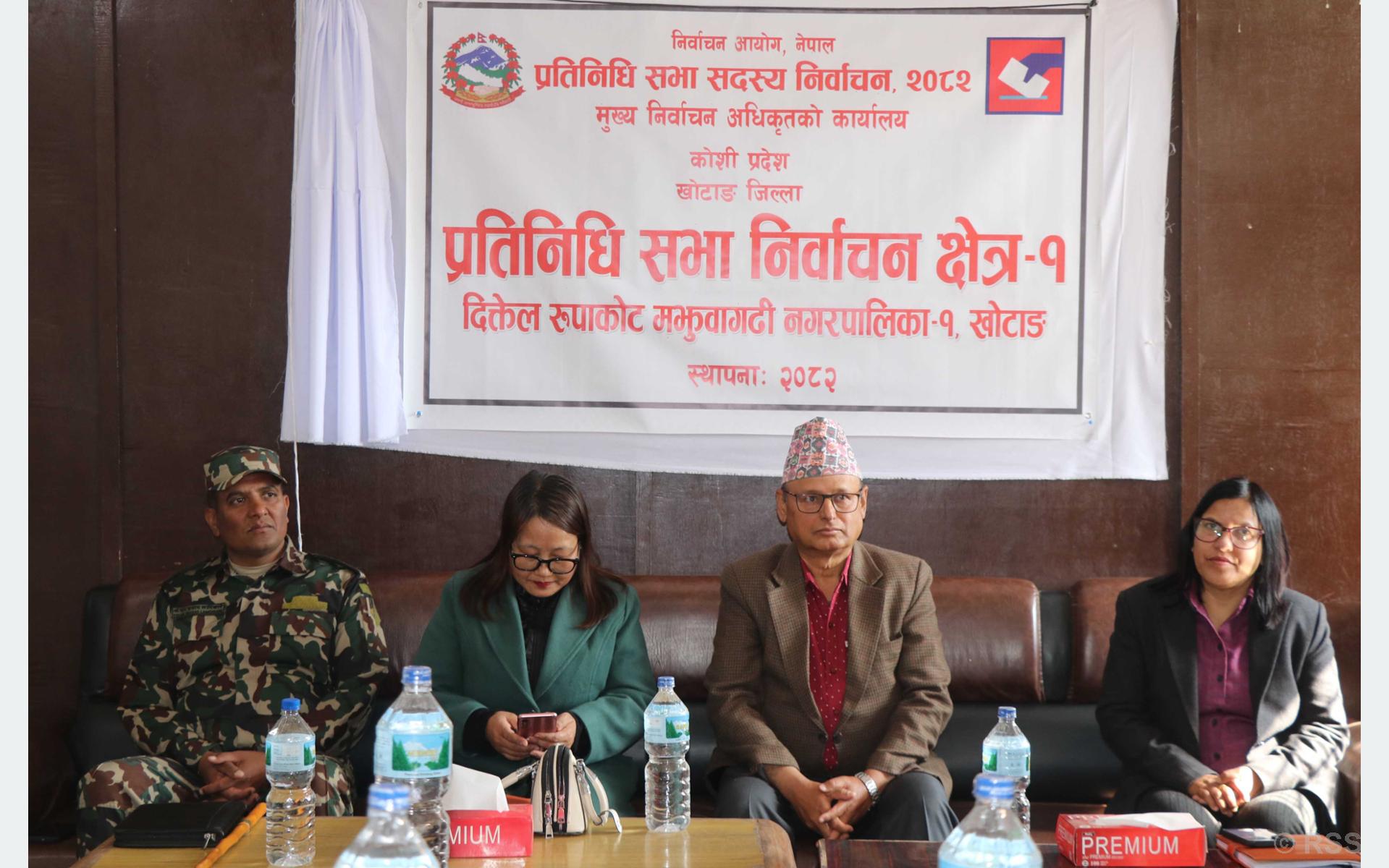 दिक्तेलमा मुख्य निर्वाचन अधिकृतको कार्यालय स्थापना