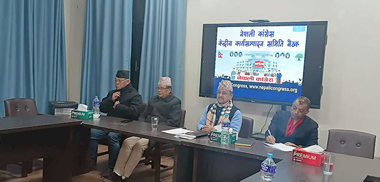 सानेपामा कांग्रेस कार्यसम्पादन समितिको आकस्मिक बैठक