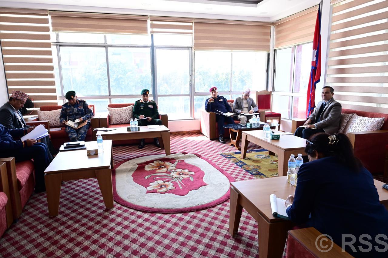 केन्द्रीय सुरक्षा समितिको बैठकः सुरक्षा व्यवस्था थप सुदृढ बनाउन निर्देशन