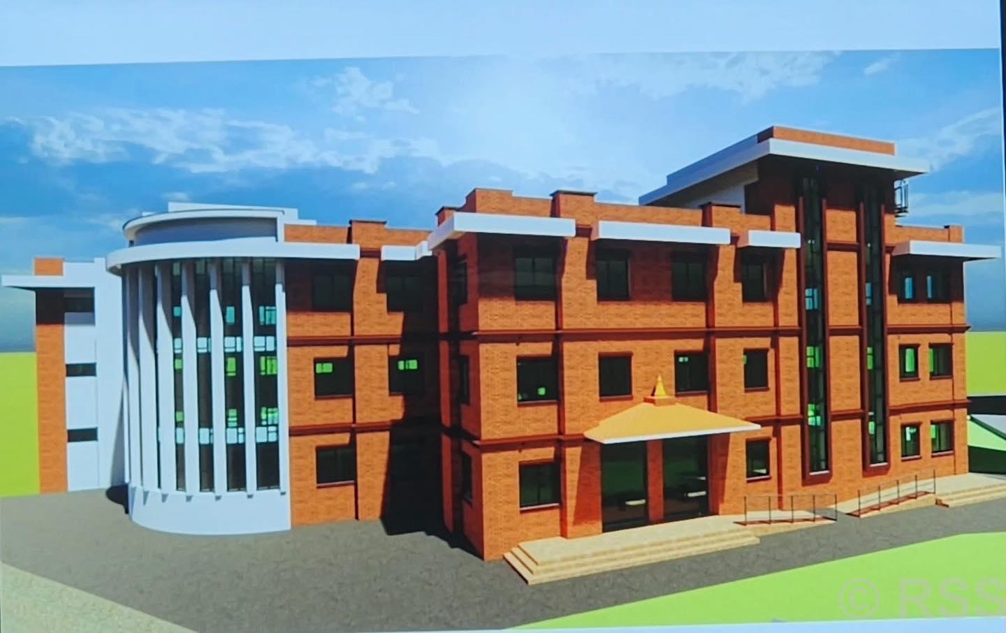 करिब ६२ करोडको लागतमा सुविधासम्पन्न भक्तपुर अस्पताल भवन बन्दै