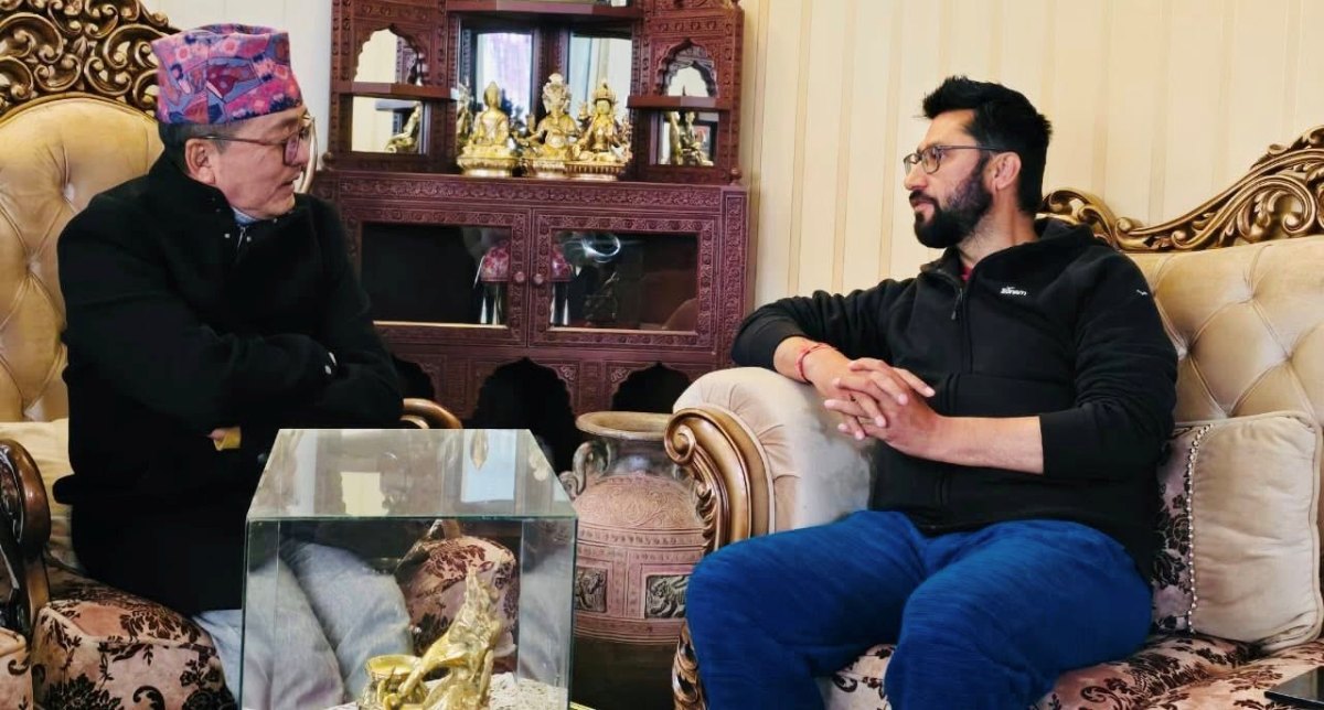 रवि लामिछाने र राजेन्द्र लिङ्देनबीच भेटवार्ता