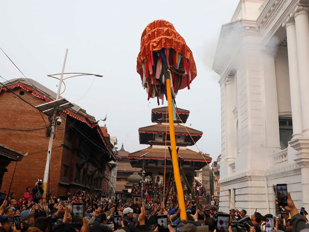 भक्तपुरमा होली पर्व सुरु