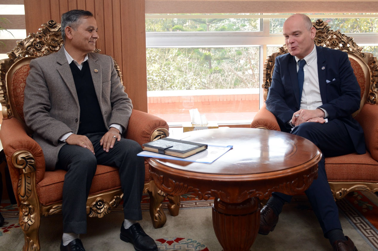 गृहमन्त्रीसँग यूएनओडीसी क्षेत्रीय प्रतिनिधिको भेट