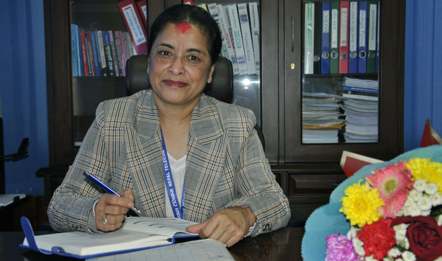 नेपाल टेलिकमको निमित्त प्रबन्ध निर्देशकमा रीना डंगोल नियुक्त