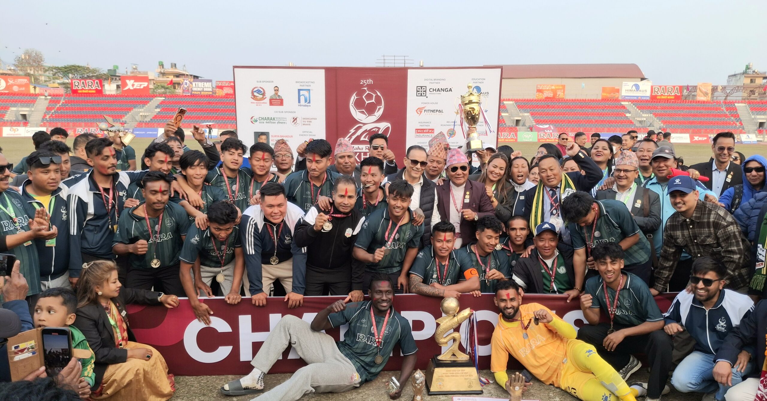 सहाराले १२ वर्षपछि चुम्यो आहा-रारा पोखरा गोल्डकपको उपाधि