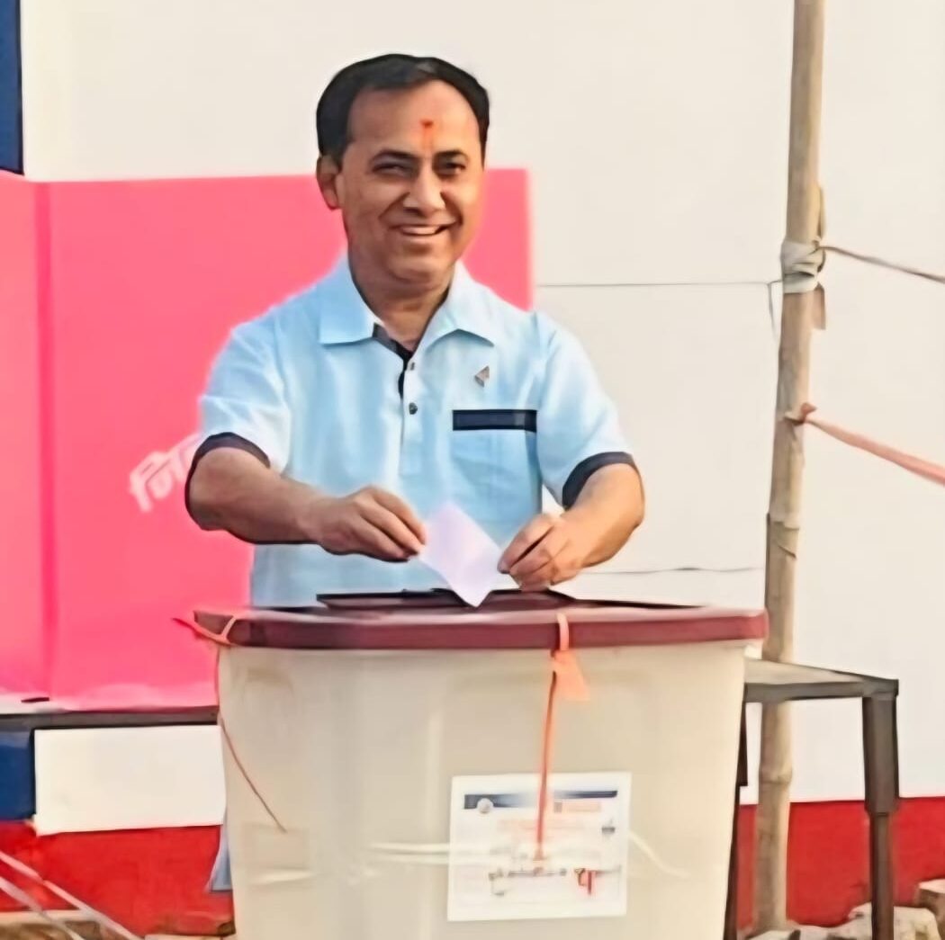 कांग्रेस उपसभापति विश्वप्रकाशले गरे मतदान