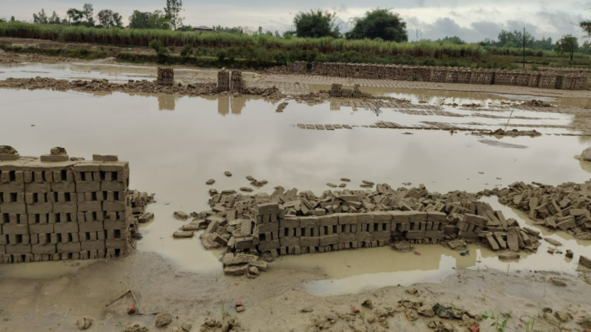 रौतहटमा बेमौसमी वर्षाले काँचो इँटा नष्ट, बीमा गर्न माग