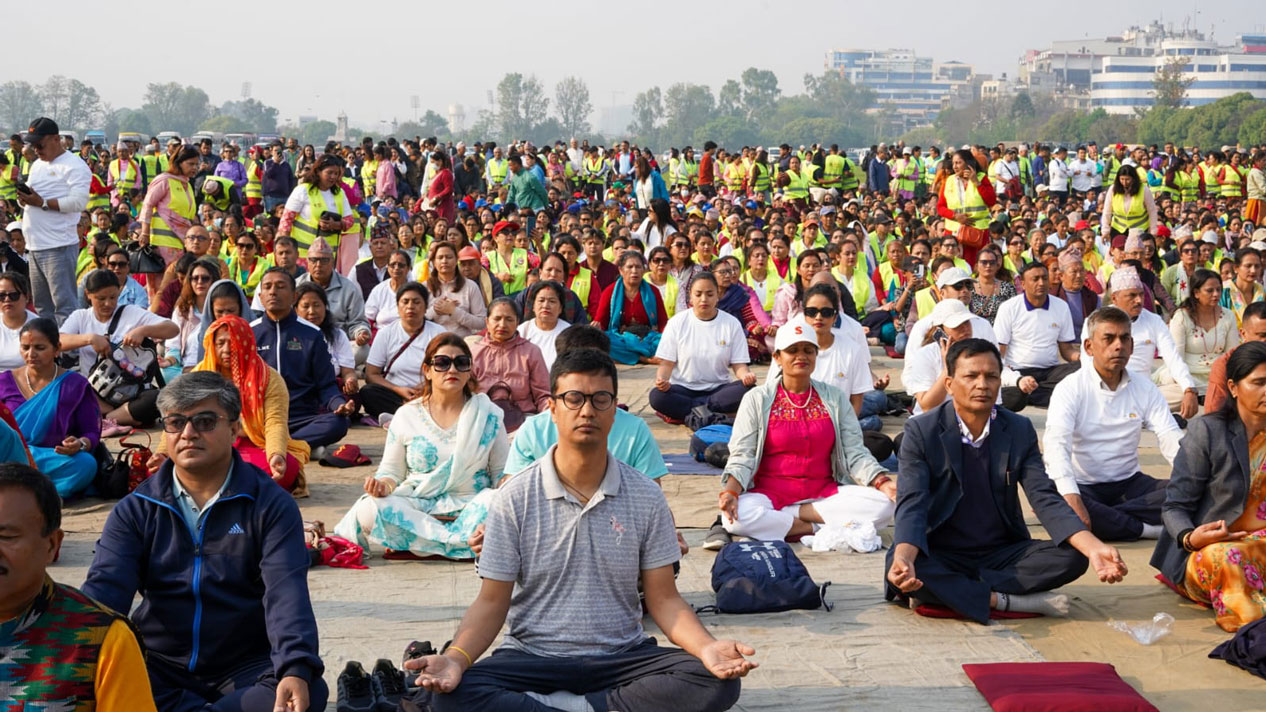 सैनिक मञ्‍चमा प्रथम अन्तर्राष्ट्रिय आरोग्य दिवस