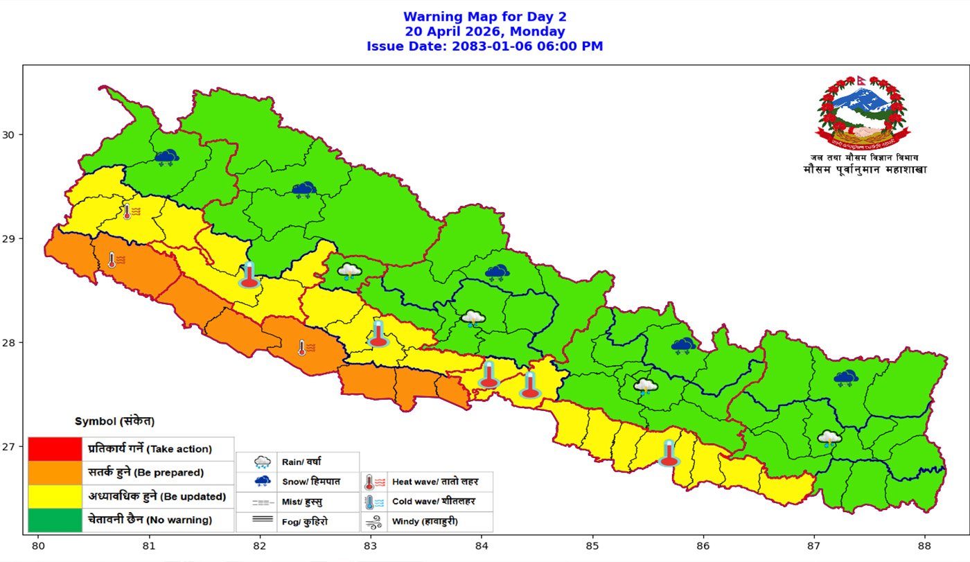 तराई मधेशमा तातो हावा चल्ने प्रक्षेपण