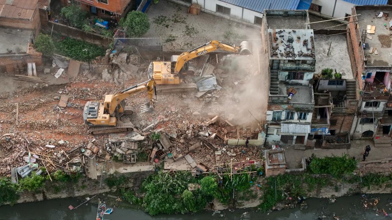 भत्काइसकेपछि यस्तो देखियो बालाजु-माछापोखरी सुकुम्बासी क्षेत्र