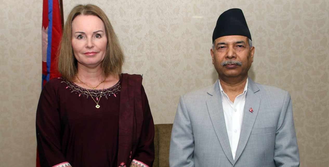 उपराष्ट्रपतिसँग नर्वेकी राजदूतको भेट