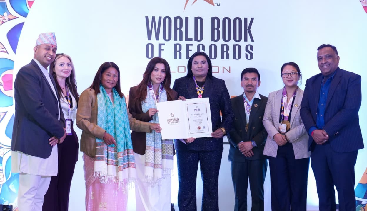 तिलिचो तालमा आयोजित रेस्लिङ वर्ल्ड बुक अफ रेकर्डमा