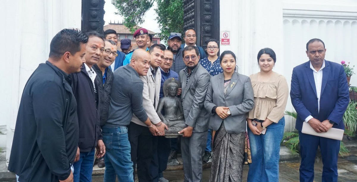 अमेरिका पुर्‍याइएको बुद्ध मूर्ति बज्रधातु विहारमा पुनःस्थापना